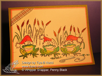 3 christmas frogs