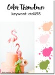 ct498 peach pink&nbsp;green